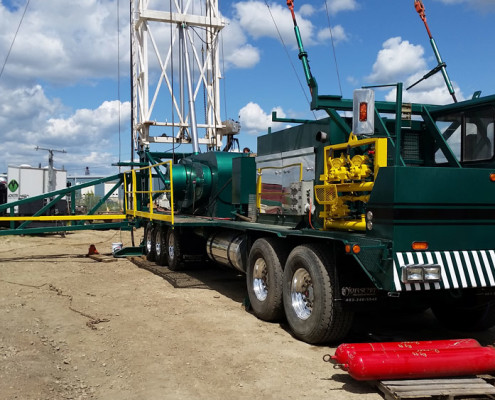 Rig 48, a well servicing rig for the Oil & Gas industry in Alberta and Saskatchewan