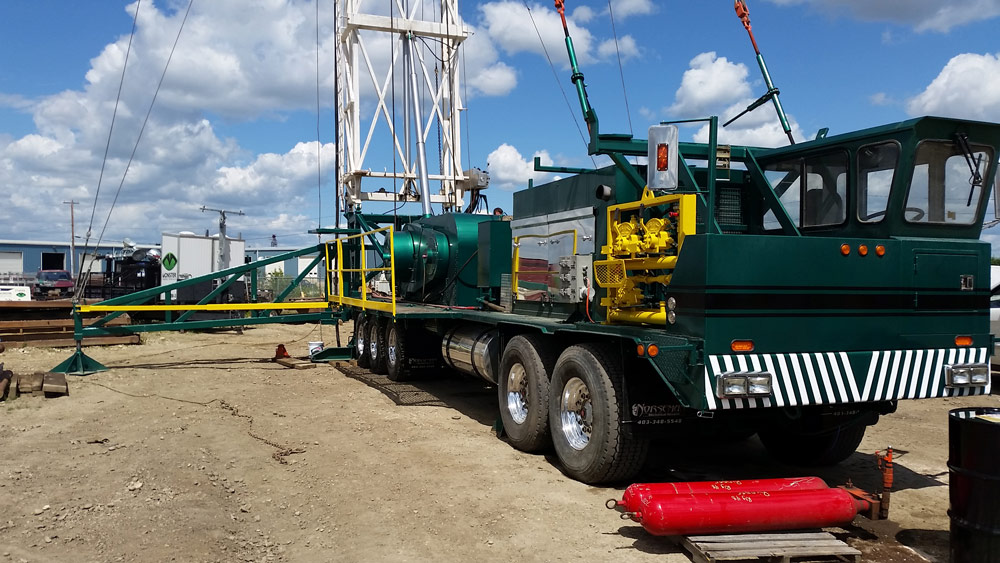 Rig 48, a well servicing rig for the Oil & Gas industry in Alberta and Saskatchewan